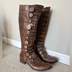 Anthropologie Button Brigade boots size 39